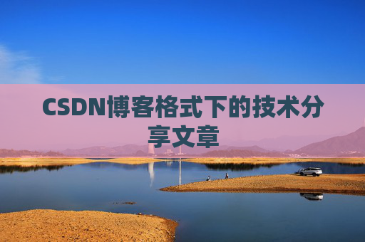CSDN博客格式下的技术分享文章